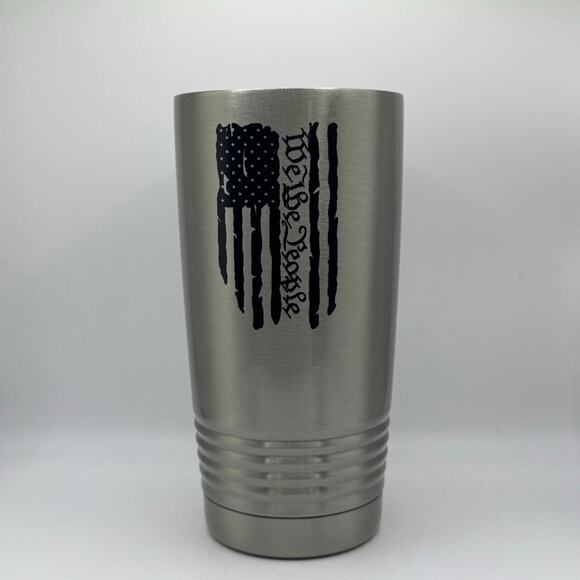 We the People American Flag – 20 oz Stainless Steel Tumbler - Picture 1 of 4